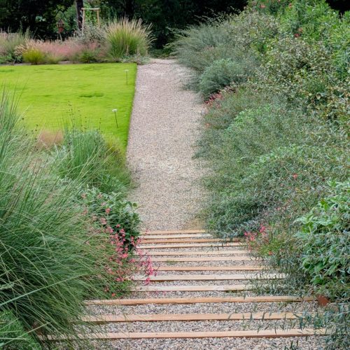 Gravel stairs